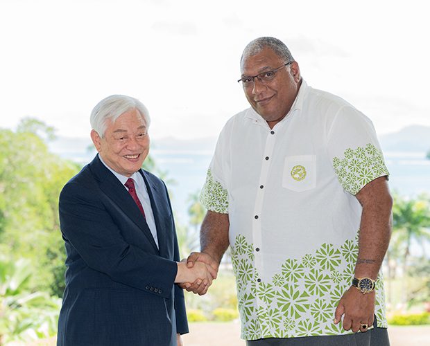 Rencontre avec le président fidjien Ratu William Katonivere