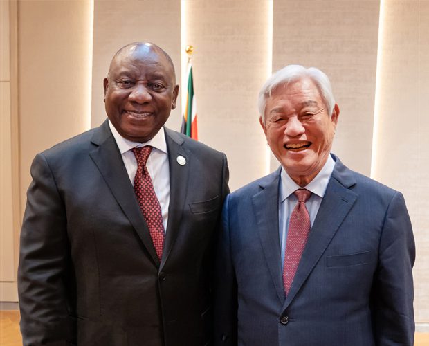 Rencontre avec le président sud-africain Cyril Ramaphosa